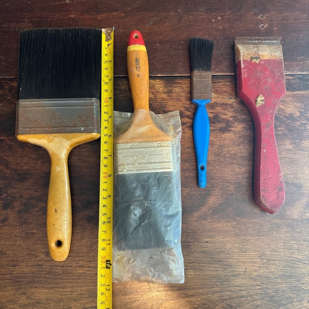 Vintage Paint Tool & Brush Lot Big Boy Prager Red Devil Sherwin Williams - Picture 2 of 7